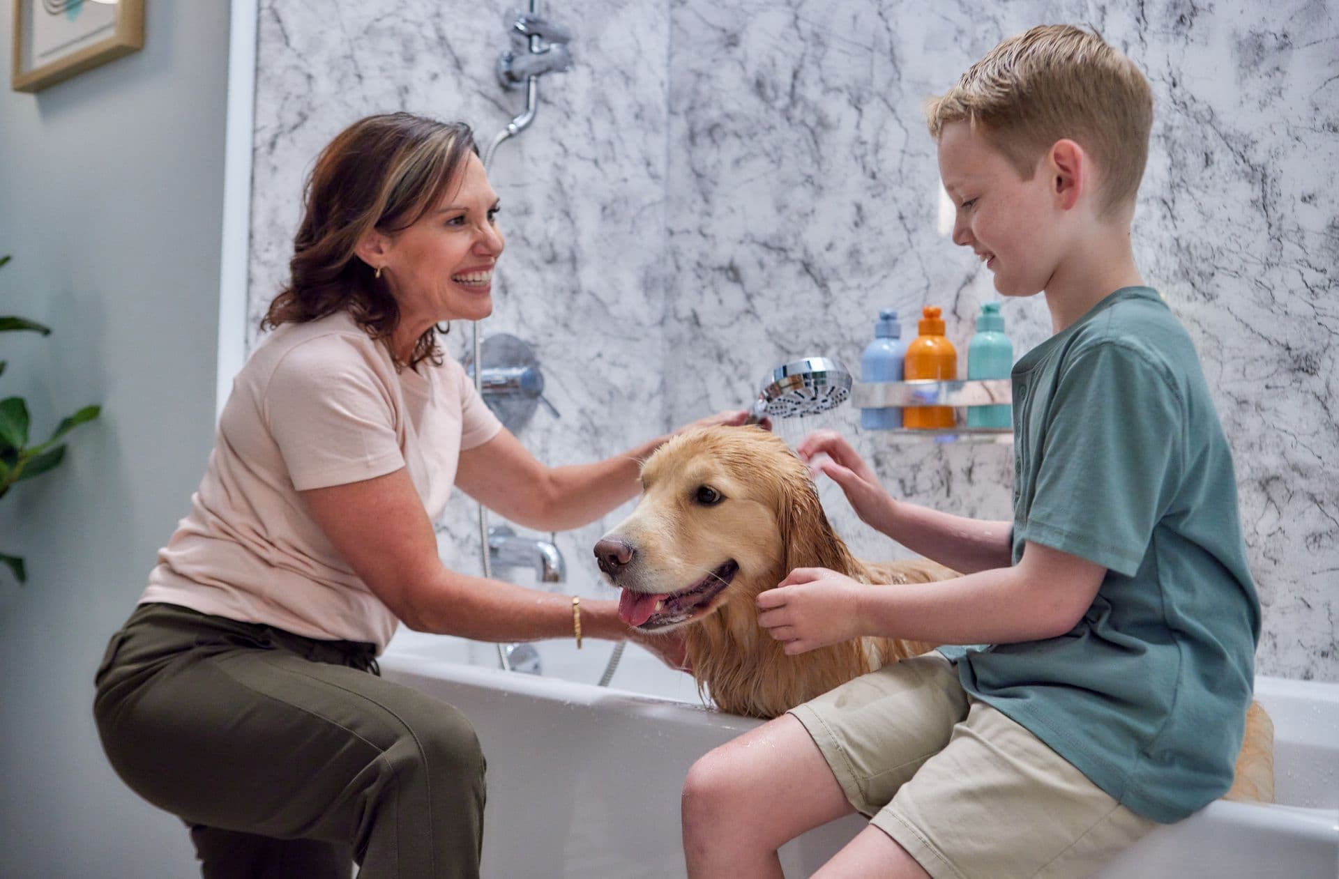 Family Dog Bath
